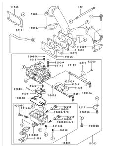 Fh721v As26 Carburetor Diagram and Parts List for M60-KW 53BB5D8X750-25HP-OHV Cub Cadet Lawn Tractor